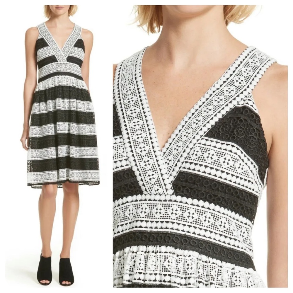 NWT size 6 rare gorgeous white/black crochet. Best reasonable offer!